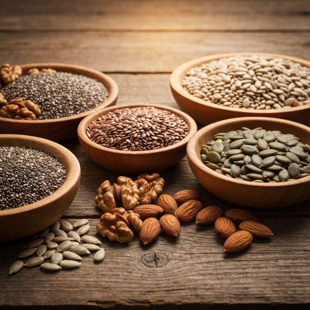 Samen und Nüsse